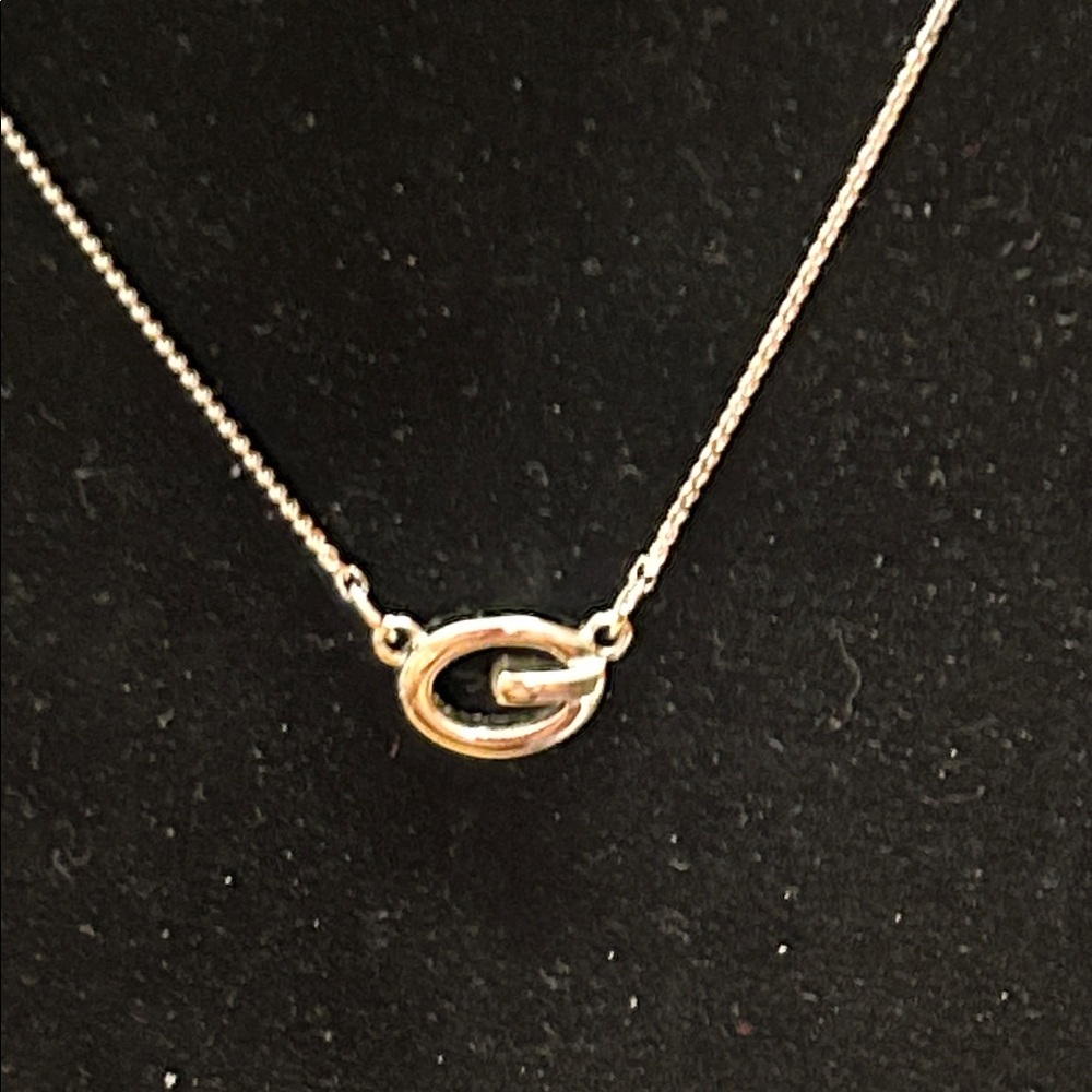 Givenchy Silver "G" Necklace Retails $525